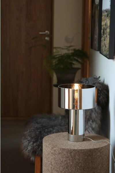Markslöjd 109144 - Lampada da tavolo CORIN 1xE27/60W/230V cromo lucido