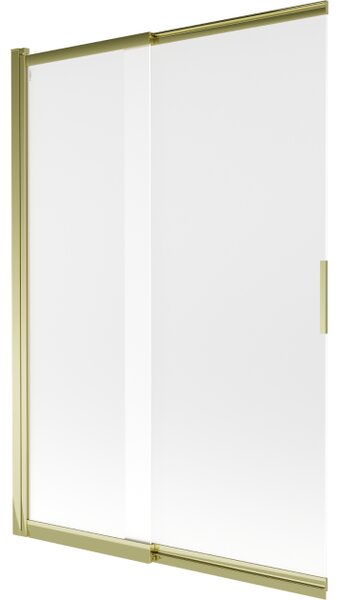 Mexen Fox paravento per vasca da bagno a 2 ante scorrevoli 120 x 150 cm, opaco, oro - 891-120-002-50-30