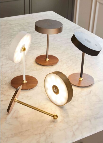 Halo Design 745777-LED Lampada ricaricabile dimmerabile ON THE MOVE LED/2,5W/4000 mAh nero/legno