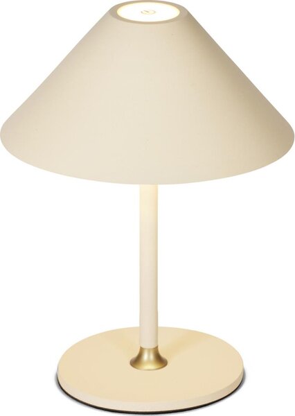 Halo Design 800773 - Lampada da tavolo ricaricabile e dimmerabile HYGGE LED/3W/4000 mAh IP54, colore crema