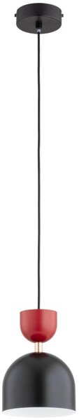 Lampadario a cavo ENTORI 1xE27/15W/230V nero/rosso