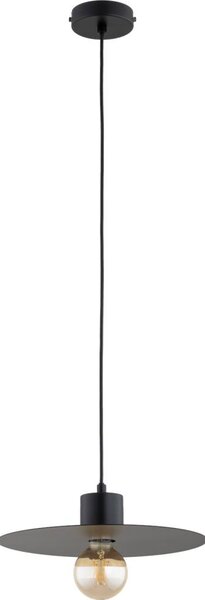 Lampadario a sospensione con cavo EMELI 1xE27/15W/230V nero
