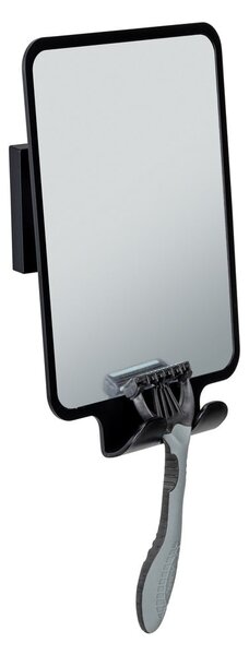 Specchio cosmetico con appendino 14x19,5 cm Quadro Black - Wenko