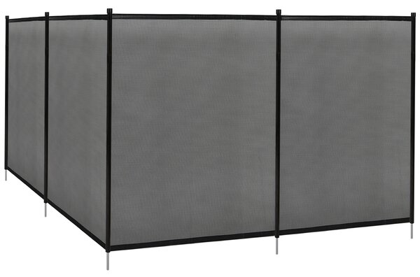 Costway Recinzione di protezione per piscina in alluminio e tessuto Barriera protettiva cancelletto di sicurezza per piscine 366x122cm