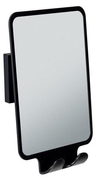 Specchio cosmetico con appendino 14x19,5 cm Quadro Black - Wenko