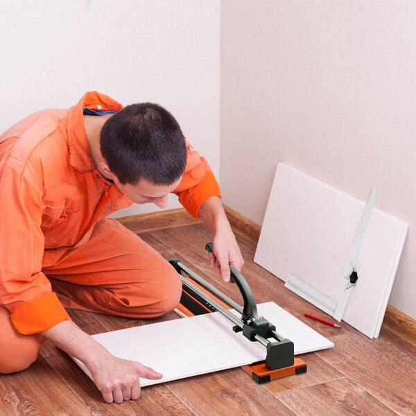 Costway Tagliapiastrelle manuale professionale di 61cm con scala graduata rimovibile