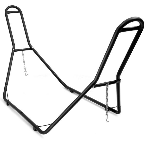 Costway Supporto universale per amache 2,8-3,6m di lunghezza da giardino, telaio per amaca regolabile capacità 200kg Nero