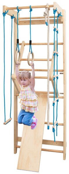 Costway Spalliera per casa palestra giardino, Scala per ginnastica in legno ideale per bambini adulti e anziani