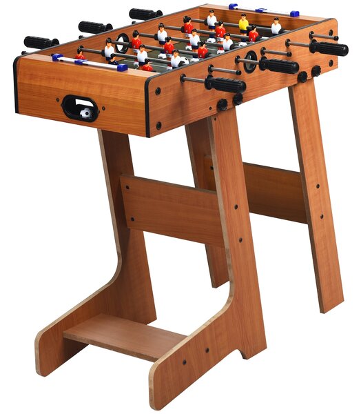 Costway Calcio balilla da tavolo pieghevole, Gioco calcio balilla da interno per sala giochi feste e serate in famiglia