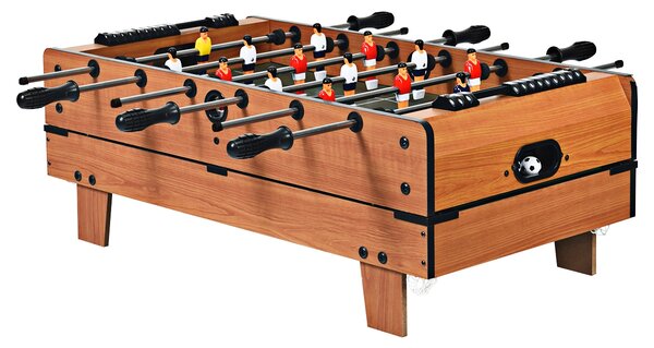 Costway Tavolo da gioco con calcio balilla hockey biliardo tennis, Tavolo da gioco versatile per bambini e adulti