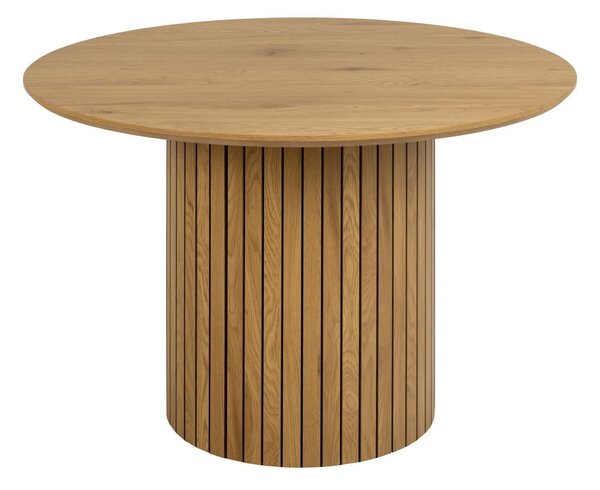 Tavolo da pranzo rotondo con piano in rovere ø 120 cm Yale - Actona