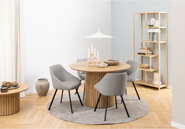 Tavolo da pranzo rotondo con piano in rovere ø 120 cm Yale - Actona