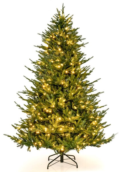 Costway Albero di Natale artificiale da 183cm con 788 punte di ramo 280 luci LED, Albero per decorazioni natalizie