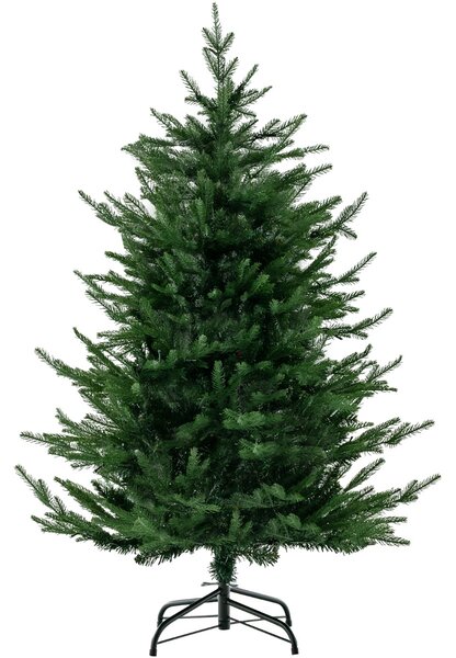 Costway Albero di Natale artificiale da 136cm, Albero decorativo per Natale con 386 rametti in PE e PVC 180 luci a LED