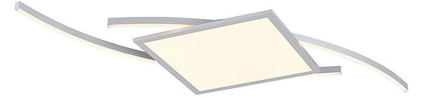 Lucande - Tiaro LED Quadrato Plafoniera 56,6 CCT Argento