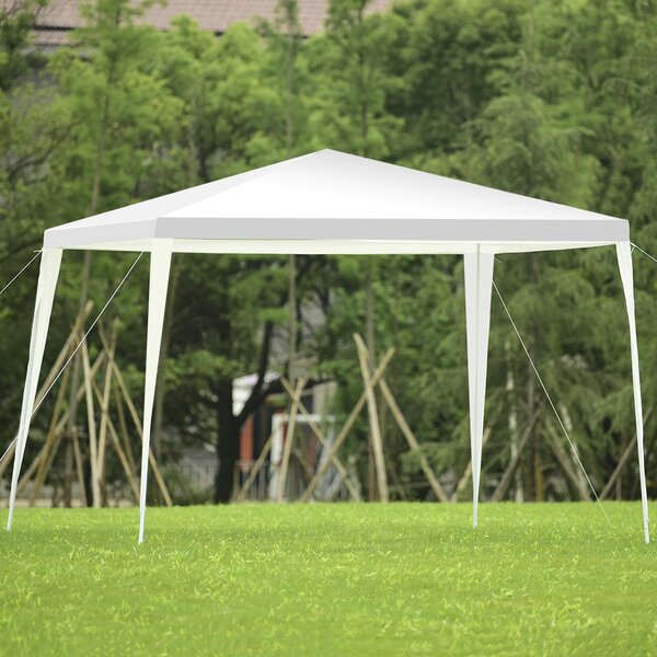 Costway Tendone da esterno 3x3m con gambe rinforzate picchetti corde per vento, Gazebo robusto per feste e matrimoni
