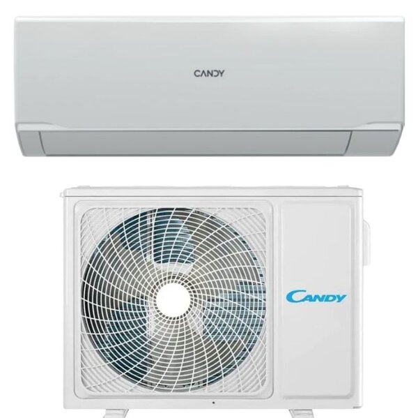 Candy Climatizzatore 9000 Btu Inverter Monosplit Condizionatore con Pompa di Calore Classe A++/A+ Wi-Fi (Unit Interna + Unit Esterna) - CY-09RAIN
