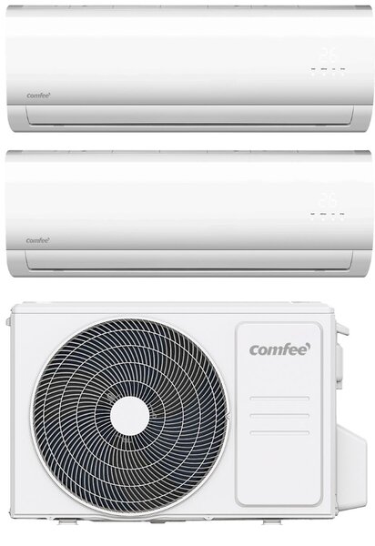 Comfee Climatizzatore Dual Split Inverter 9000 + 12000 Btu Condizionatore con Pompa di Calore Classe A++/A+ (Unit Interna + Unit Esterna ) - CF-C