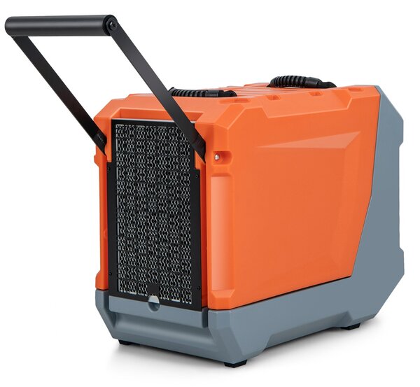 Costway Deumidificatore commerciale da 85L/giorno con pompa e tubo di scarico, Deumidificatore per spazi ristretti Arancione