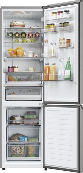 Haier Frigorifero Combinato Capacit 409 Litri Classe energetica A Raffreddamento No Frost colore Acciaio Inox - HDPW5620ANPK 2D 60 Serie 5 Pro