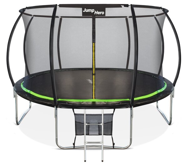 Trampolino da giardino premium con rete interna Jump Hero 12FT da 366 cm