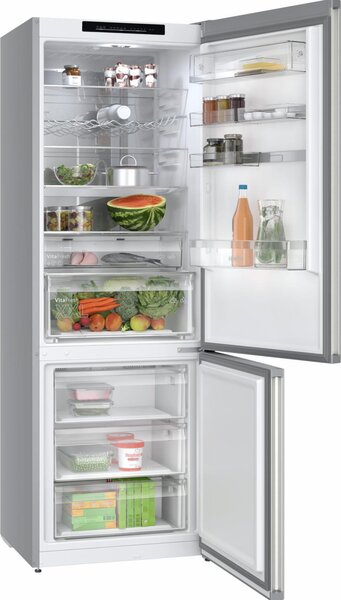 Bosch Frigorifero Combinato Capacit 440 Litri Classe energetica C Raffreddamento No Frost colore Acciaio Inox - KGN494ICF Serie 6
