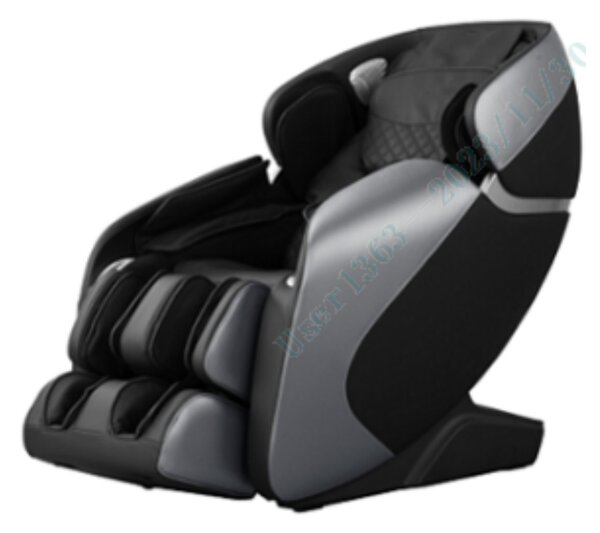 Costway Sedia da massaggio con funzione di controllo vocale traccia SL sistema di riscaldamento incorporato, Sedia shiatsu a gravità zero Nero