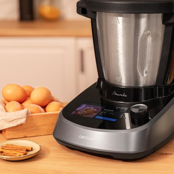 Cecotec Robot da Cucina Multifunzione 3,3 Litri Potenza 1600 Watt + Funzione Cottura - 04345 Mambo Touch
