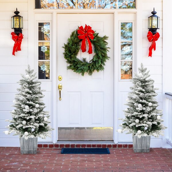 Costway 100cm Albero di Natale artificiale con 148 punte in PVC e PE 80 luci LED colorate, Albero di Natale in vaso per interni