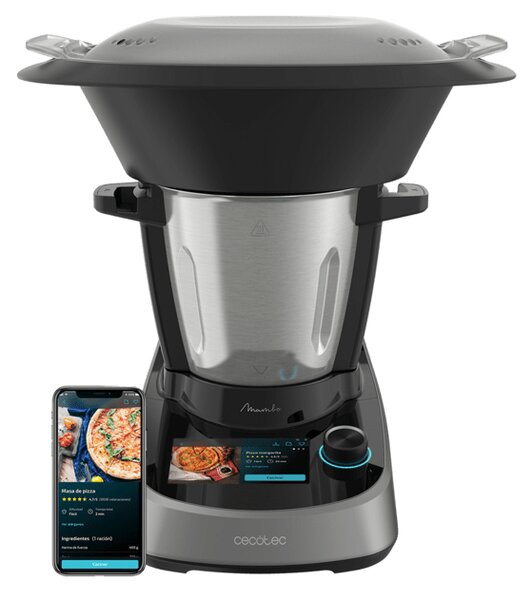 Cecotec Robot da Cucina Multifunzione 3,3 Litri Potenza 1600 Watt + Funzione Cottura - 04345 Mambo Touch
