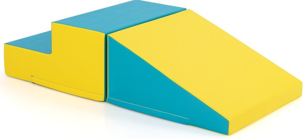 Costway Set di 2 blocchi da arrampicata con velcro e fodera rimovibile e imbottitura in schiuma, Blocchi di costruzione in schiuma per arrampicare