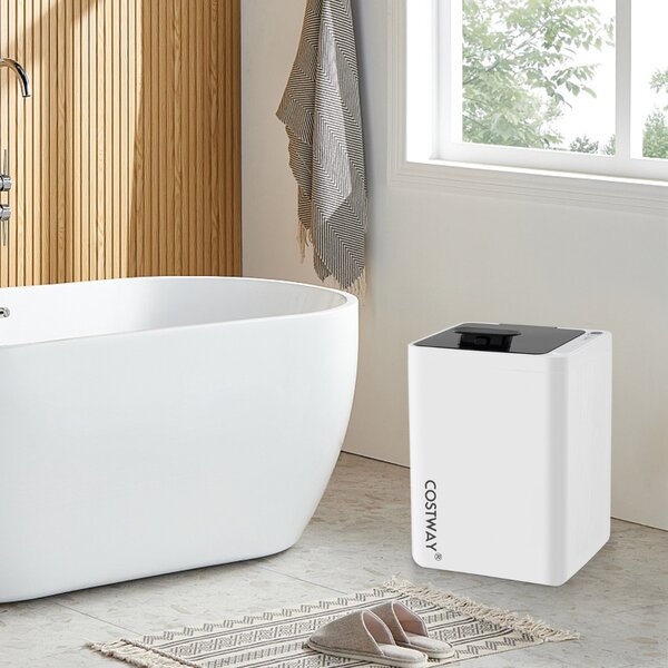 Costway Scaldasalviette di lusso con spegnimento automatico, Scaldasalviette SPA da 23L con timer a 6 livelli Bianco