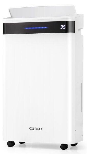 Costway Deumidificatore 28,5 L per casa e seminterrato, Deumidificatore silenzioso 35㎡ con 4 modalità