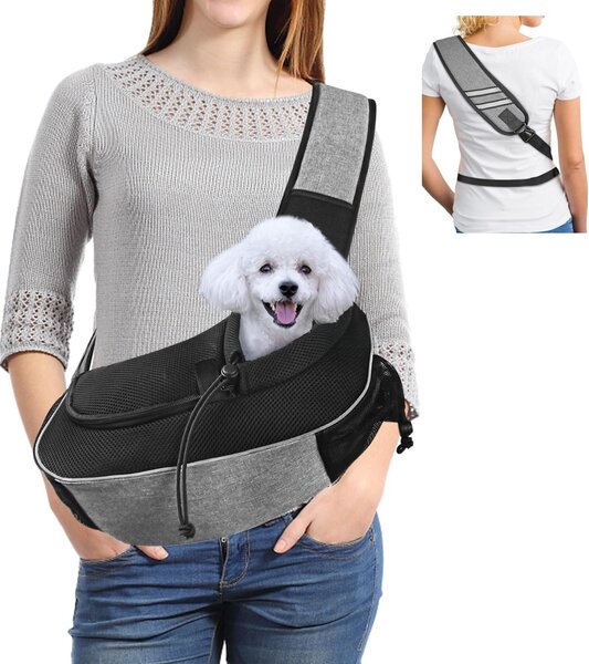 Elzusha - Trasportino traspirante e regolabile per cani e gatti fino a 4,5 kg