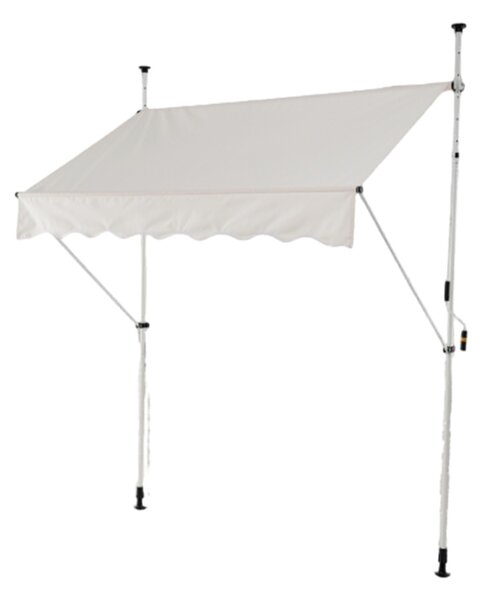 Costway Tenda da sole regolabile per esterni senza foratura con manovella, Tenda da sole e giardino 200 x 210-300 cm Beige