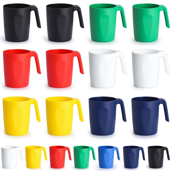 Solidchoice - Set di 12 tazze da caffè infrangibili, ideali per i viaggi