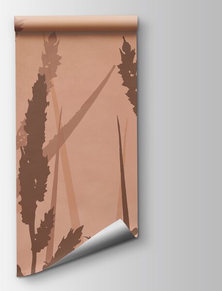 Carta da parati Erba alta in un campo avvolto dalla nebbia, Carta da parati Natura, Carta da parati popolare, t00996v5 - Tapeko.it