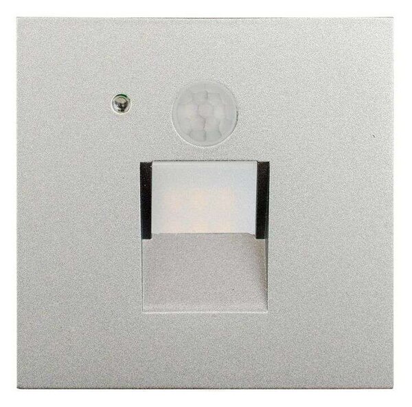 Arcchio - Neru Square LED Applique da Incasso a Parete w/Sensor Silver