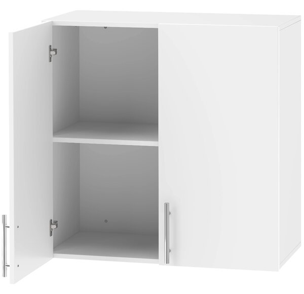 HOMCOM Pensile da Bagno con 2 Ante, 60x31x60 cm, Bianco | Aosom Italy