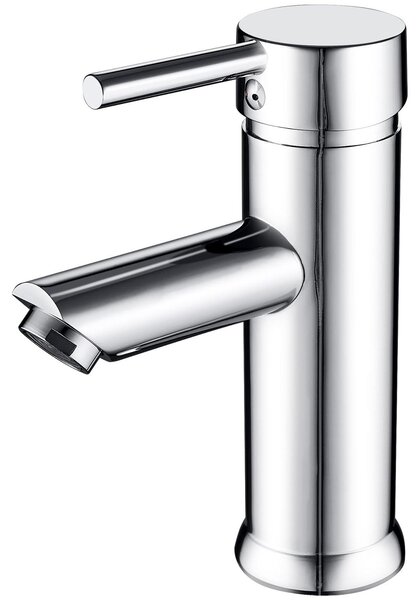 Omgoods - Miscelatore monocomando per lavabo - e cromo per bagno