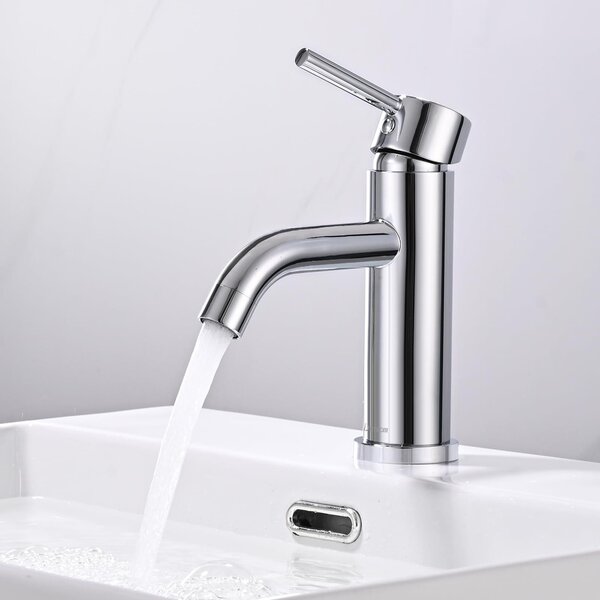 Rubinetto per lavabo a una leva - Acciaio inossidabile - Senza piombo - Resistente - Funzionamento silenzioso - Regolazione flessibile della temperatura - Rubinetto da bagno