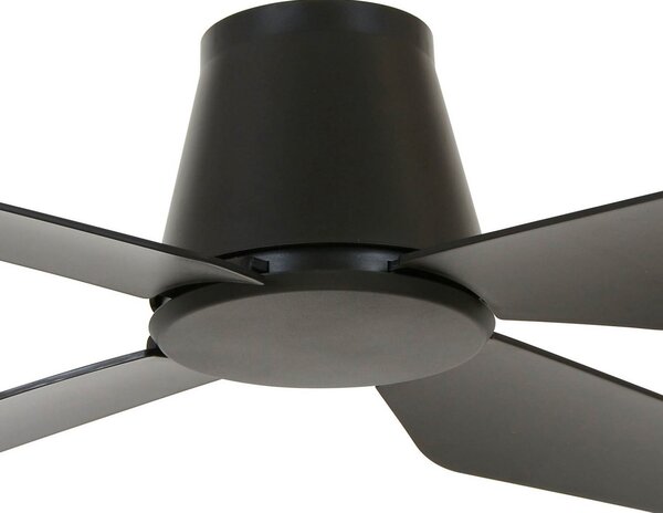 Ventilatore da soffitto Aria CTC, nero, Ø 121 cm, silenzioso - Beacon Beacon Lighting, Aria CTC, Nero, Soggiorno, Plastica, Moderno