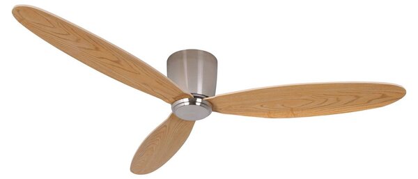 Ventilatore da soffitto Airfusion Radar in teak, Ø 132 cm, silenzioso - Beacon Beacon Lighting, Airfusion Radar, Legno, Soggiorno, Legno, Moderno