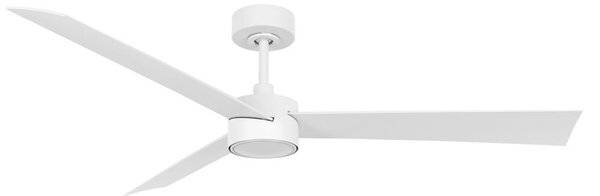 Ventilatore da soffitto Climate IV con luce, bianco, silenzioso - Beacon Beacon Lighting, Climate IV, dimmerabile, Bianco, Soggiorno, Plastica, Moderno