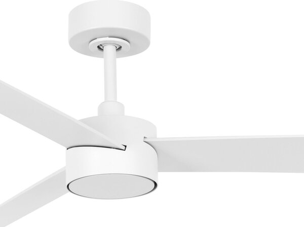 Ventilatore da soffitto Climate IV con luce, bianco, silenzioso - Beacon Beacon Lighting, Climate IV, dimmerabile, Bianco, Soggiorno, Plastica, Moderno