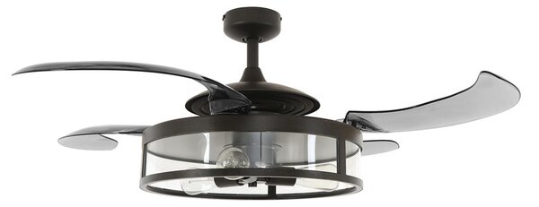 Ventilatore da soffitto Fanaway Classic con luce, nero, silenzioso, Beacon Beacon Lighting, Fanaway Classic, Grigio, Soggiorno, Plastica, Moderno