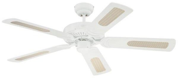 Ventilatore da soffitto Monarch, bianco, silenzioso, in acciaio - Westinghouse Westinghouse, MONARCH, Bianco, Soggiorno, Plastica, Moderno