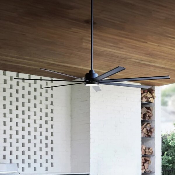 Ventilatore da soffitto Atlanta con luce, nero, a corrente continua, silenzioso Beacon Lighting, Atlanta, dimmerabile, Nero, Soggiorno, Alluminio, Moderno