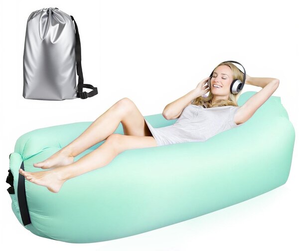 Solidchoice - Letto gonfiabile per la spiaggia - 200 x 70 cm, materassino gonfiabile per esterni