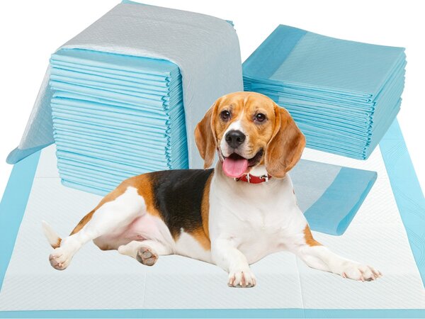 Costway Tappetini per animali domestici a 6 strati a prova di perdite, Asciugatura rapida tappetini da interno ed esterno 90 x 60 cm Blu